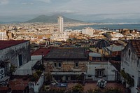 View of Naples city and Mount Vesuvius, Italy