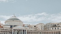 Piazza del Plebiscito, public square in central of Naples, Italy