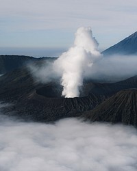 Mount Bromo volcano in Indonesia