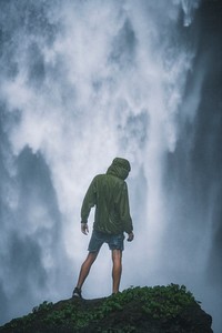 View of waterfall in Java, Indonesia