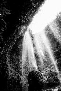 View of waterfall in Java, Indonesia