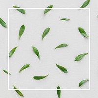 Fresh green leaf patterned background