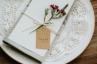 Waxflower with a craft card mockup