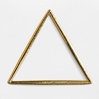 Shiny golden triangle frame design