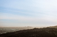 View of the valley of Los Angeles, California