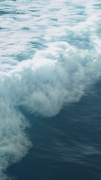 Wave mobile wallpaper background, crashing ocean waves textured background