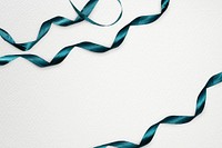 Green ribbons decorated on design space background