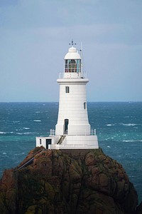 La Corbiere Lighthouse on Isle of Jersey, Scotland