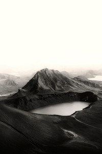 Lake in central highlands, Iceland 