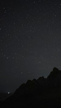 Nature phone wallpaper background, starry nigh over the hills in Jersey