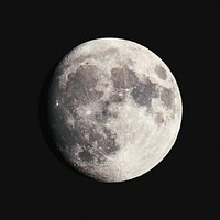 Closeup of the Moon mockup