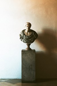 Roman head bust classical sculpture
