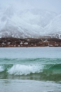 Small waves in Lofoten islands, Norway 