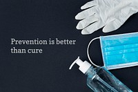 Prevention is better than cure coronavirus pandemic banner