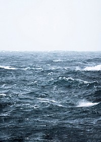 Stormy Atlantic ocean at Mølin beach in Streymoy, Faroe Islands