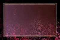 Gold frame on ombre purple and pink fuchsia granite texture background 
