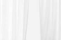 Plain white curtain in a room