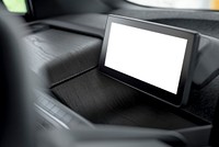 Blank built in navigation screen in smart car