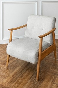 Vintage armchair in mid century modern style