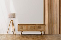 TV cabinet with Scandinavian home interior