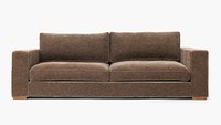 Velvet sofa psd mockup living room furniture