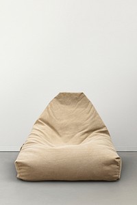 Bean bag in beige minimal furniture