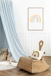 Cute and bright kids play room