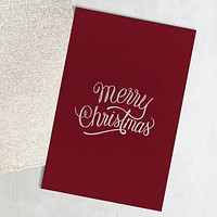 Christmas holiday greeting design mockup