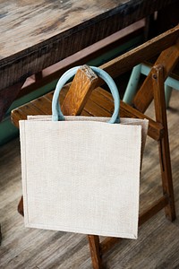 <p>Design space on blank tote bag</p>