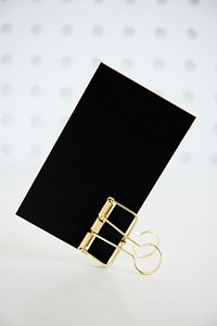Black design space paper card