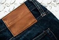 Design space on jeans brand label