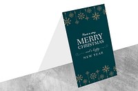 Christmas holiday greeting design mockup