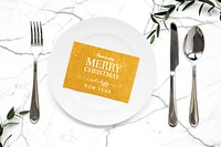 Christmas holiday greeting design mockup