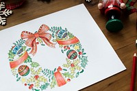 Christmas theme coloring page