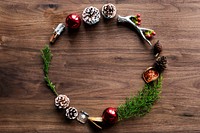 Christmas wreath with design space