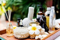 Spa products massage and body care