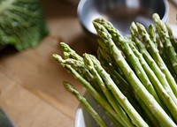 Fresh Asparagus food photography recipe idea