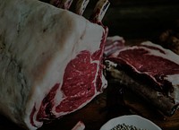 Cuts of beef food photography recipe idea