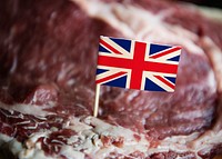 Fresh British beef steak food photography recipe idea