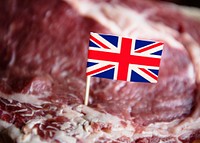 Fresh British beef steak food photography recipe idea