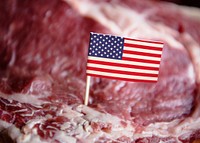 Fresh American beef steak food photography recipe idea