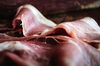 Dry-cured ham food photography recipe idea