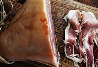 Dry-cured ham food photography recipe idea