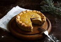 Pumpkin pie food photography recipe idea