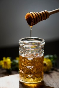 Organic honey food photography recipe idea