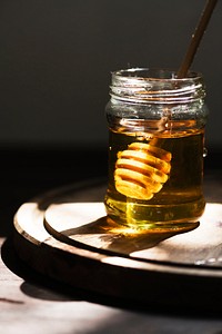 Organic honey food photography recipe idea