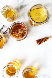 Organic honey food photography recipe idea