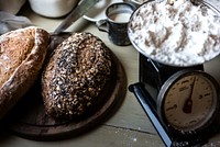Homemade bread food photography recipe idea