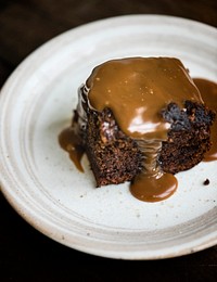 Salted caramel chocolate cake food photography recipe idea