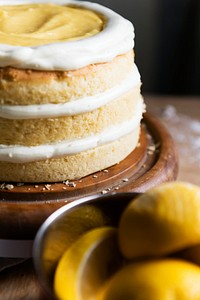 Layered cake food photography recipe idea